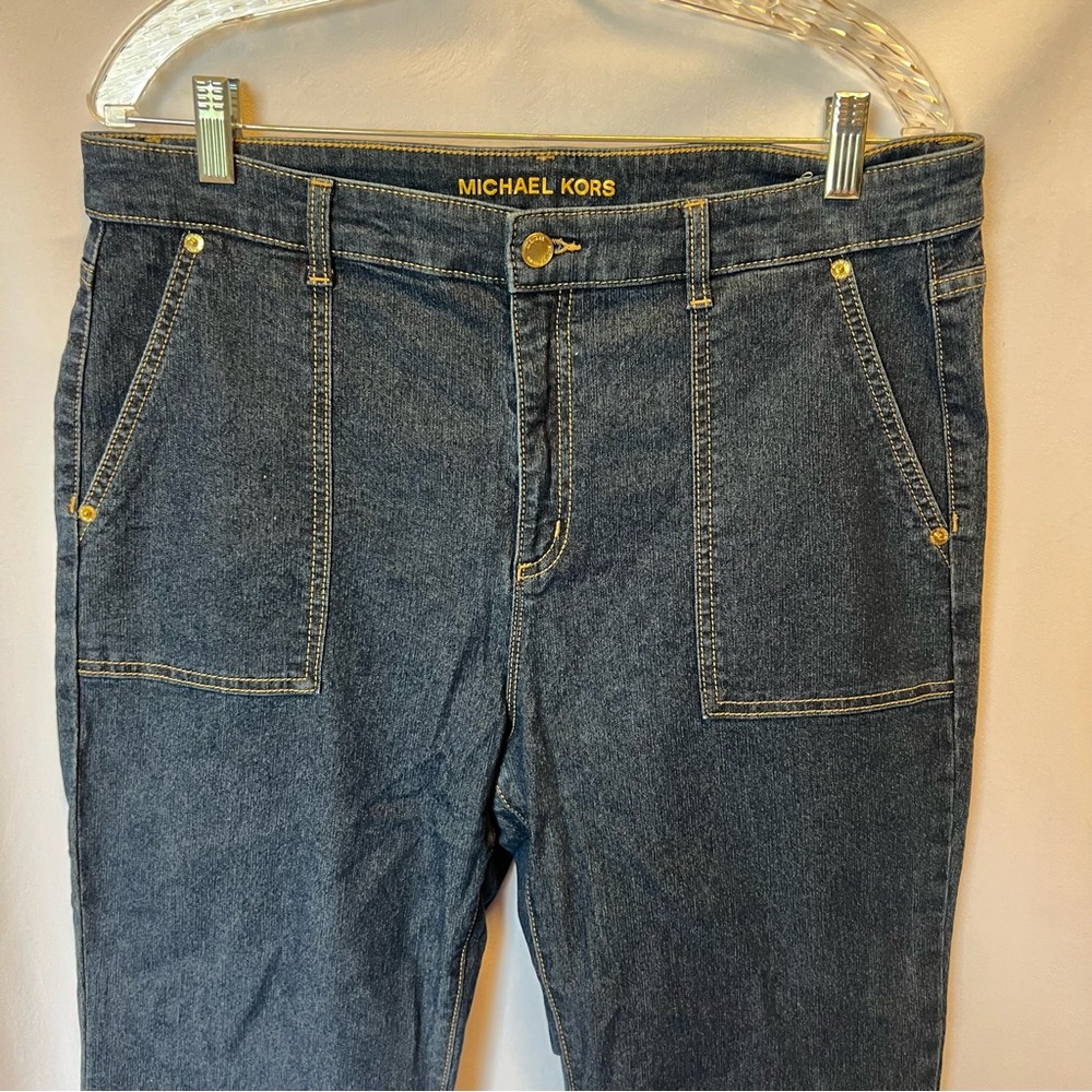 MICHAEL KORS Women's Jeans. Dark Wash Utility Style - Picture 3 of 11